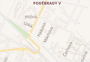 Hrubínova v obci Poděbrady - mapa ulice
