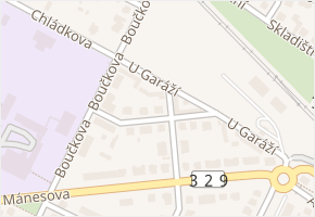 Jandova v obci Poděbrady - mapa ulice