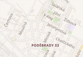 Kostnická v obci Poděbrady - mapa ulice