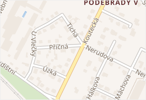 Koutecká v obci Poděbrady - mapa ulice