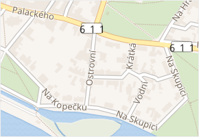Na Bělidlech v obci Poděbrady - mapa ulice