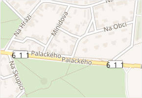 Na Obci v obci Poděbrady - mapa ulice