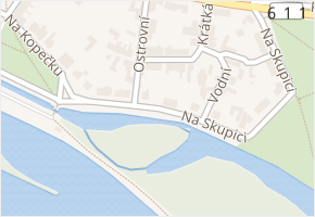 Na Skupici v obci Poděbrady - mapa ulice
