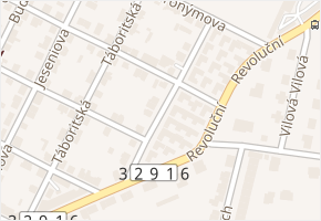 Na Zádušce v obci Poděbrady - mapa ulice