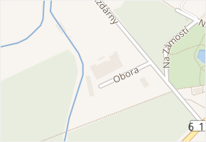 Obora v obci Poděbrady - mapa ulice