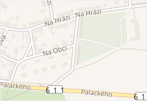 Pod Topoly v obci Poděbrady - mapa ulice