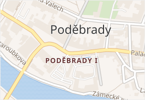 Poděbrady I v obci Poděbrady - mapa části obce
