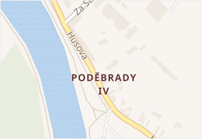 Poděbrady IV v obci Poděbrady - mapa části obce
