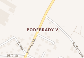 Poděbrady V v obci Poděbrady - mapa části obce