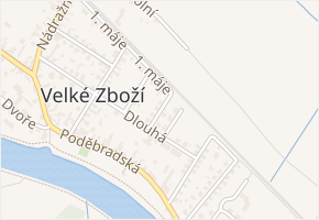 Sadová v obci Poděbrady - mapa ulice