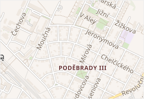 Štítného v obci Poděbrady - mapa ulice