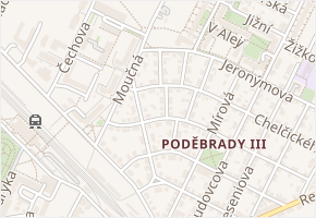 Trocnovská v obci Poděbrady - mapa ulice
