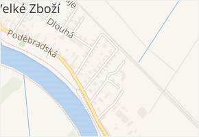 U Plynovodu v obci Poděbrady - mapa ulice