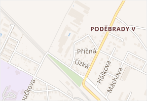 U Vlečky v obci Poděbrady - mapa ulice