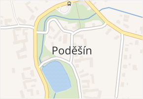 Poděšín v obci Poděšín - mapa části obce