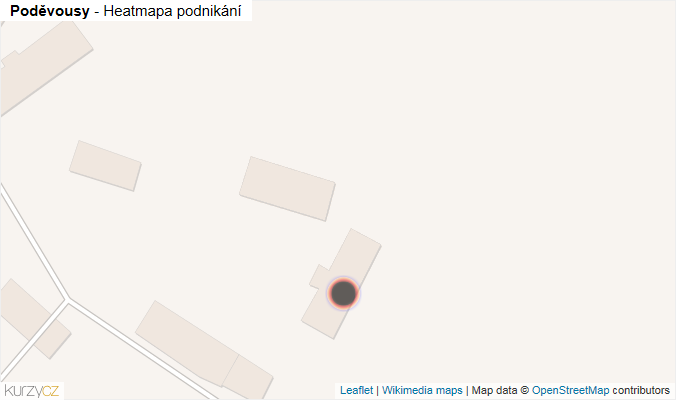 Mapa Poděvousy - Firmy v obci.