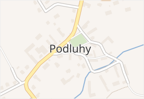 Podluhy v obci Podluhy - mapa části obce