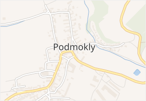 Podmokly v obci Podmokly - mapa části obce