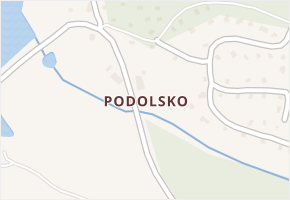 Podolsko v obci Podolí I - mapa části obce