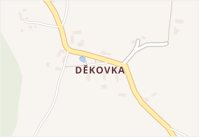 Děkovka v obci Podsedice - mapa části obce