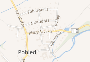 Přibyslavská v obci Pohled - mapa ulice