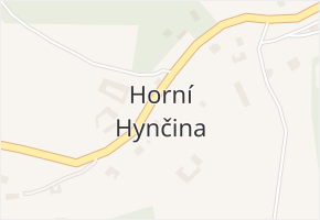 Horní Hynčina v obci Pohledy - mapa části obce