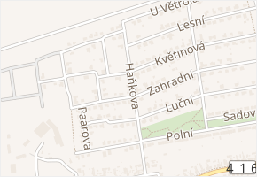 Haňkova v obci Pohořelice - mapa ulice