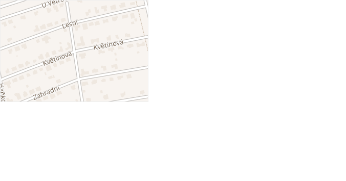 Květinová v obci Pohořelice - mapa ulice