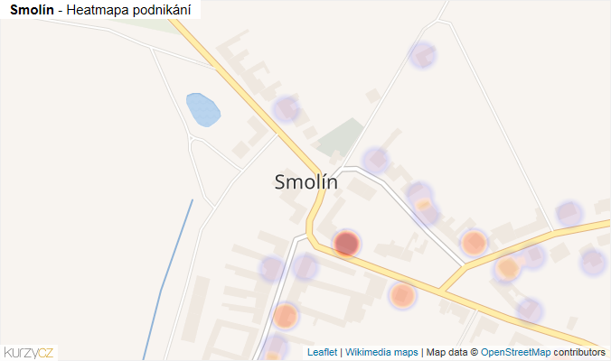 Mapa Smolín - Firmy v části obce.