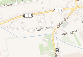 Šumická v obci Pohořelice - mapa ulice