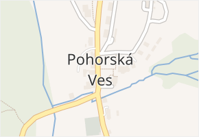 Pohorská Ves v obci Pohorská Ves - mapa části obce
