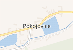 Pokojovice v obci Pokojovice - mapa části obce