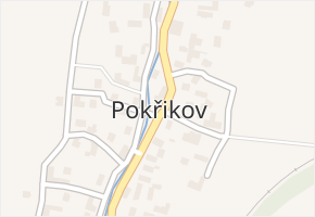 Pokřikov v obci Pokřikov - mapa části obce