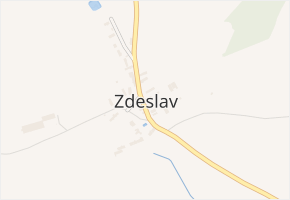 Zdeslav v obci Poleň - mapa části obce