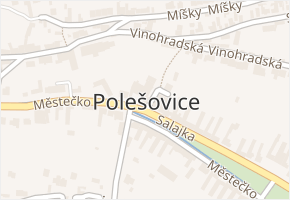 Polešovice v obci Polešovice - mapa části obce