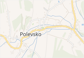 Polevsko v obci Polevsko - mapa části obce