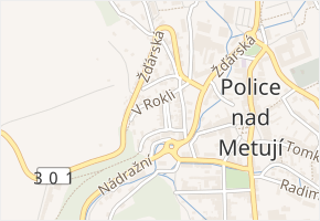 Malý Rynk v obci Police nad Metují - mapa ulice