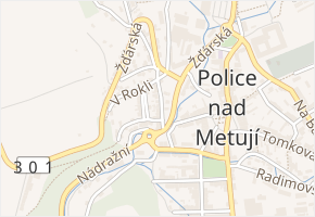 Soukenická v obci Police nad Metují - mapa ulice