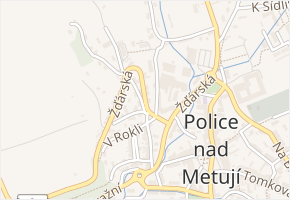 Žďárská v obci Police nad Metují - mapa ulice