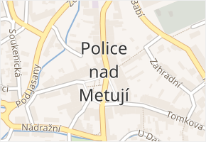 Žděřina v obci Police nad Metují - mapa ulice