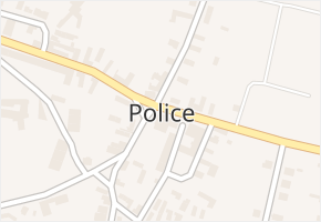 Police v obci Police - mapa části obce