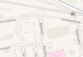 Betlém v obci Polička - mapa ulice