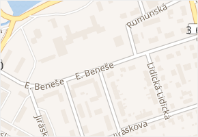 E. Beneše v obci Polička - mapa ulice