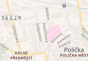 Havlíčkova v obci Polička - mapa ulice