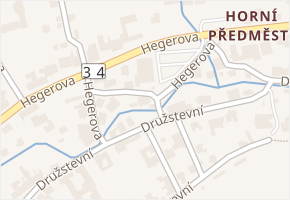 Hegerova v obci Polička - mapa ulice