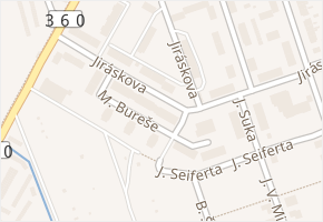 M. Bureše v obci Polička - mapa ulice