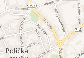 Na Bídě v obci Polička - mapa ulice