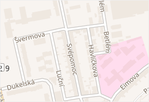 Svépomoc v obci Polička - mapa ulice