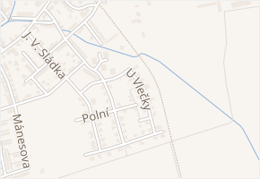 U Vlečky v obci Polička - mapa ulice