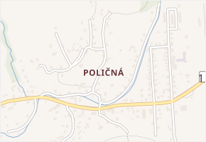 Poličná v obci Poličná - mapa části obce
